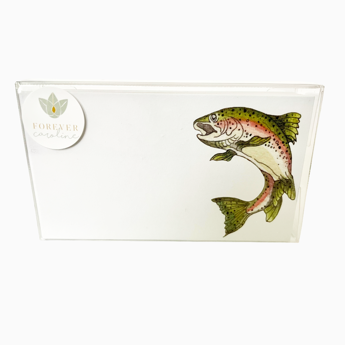 Rainbow Trout Fish "Love Notes" Pack of 60 Tiny Cards