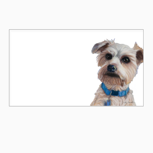 White Terrier “Love Notes” Pack of 60 Tiny Cards | Cute Dog Notes