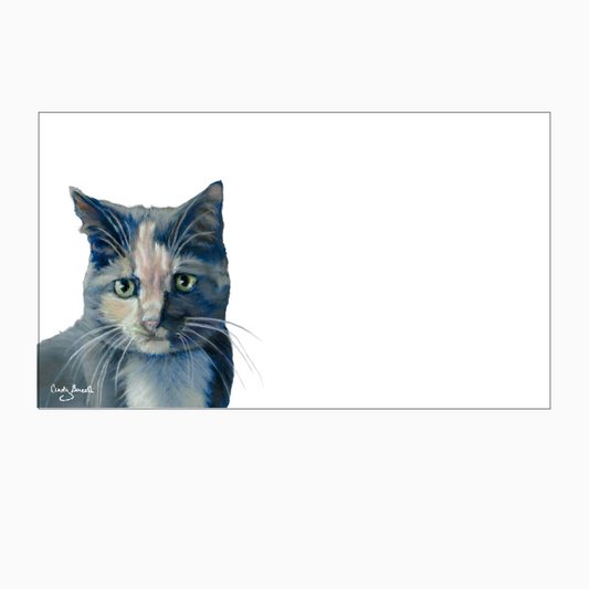 Gray Tabby Cat “Love Notes” Pack of 60 Tiny Cards