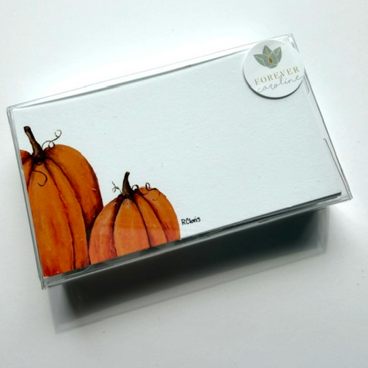Autumn Harvest Pumpkin Pack of 60 Tiny Cards