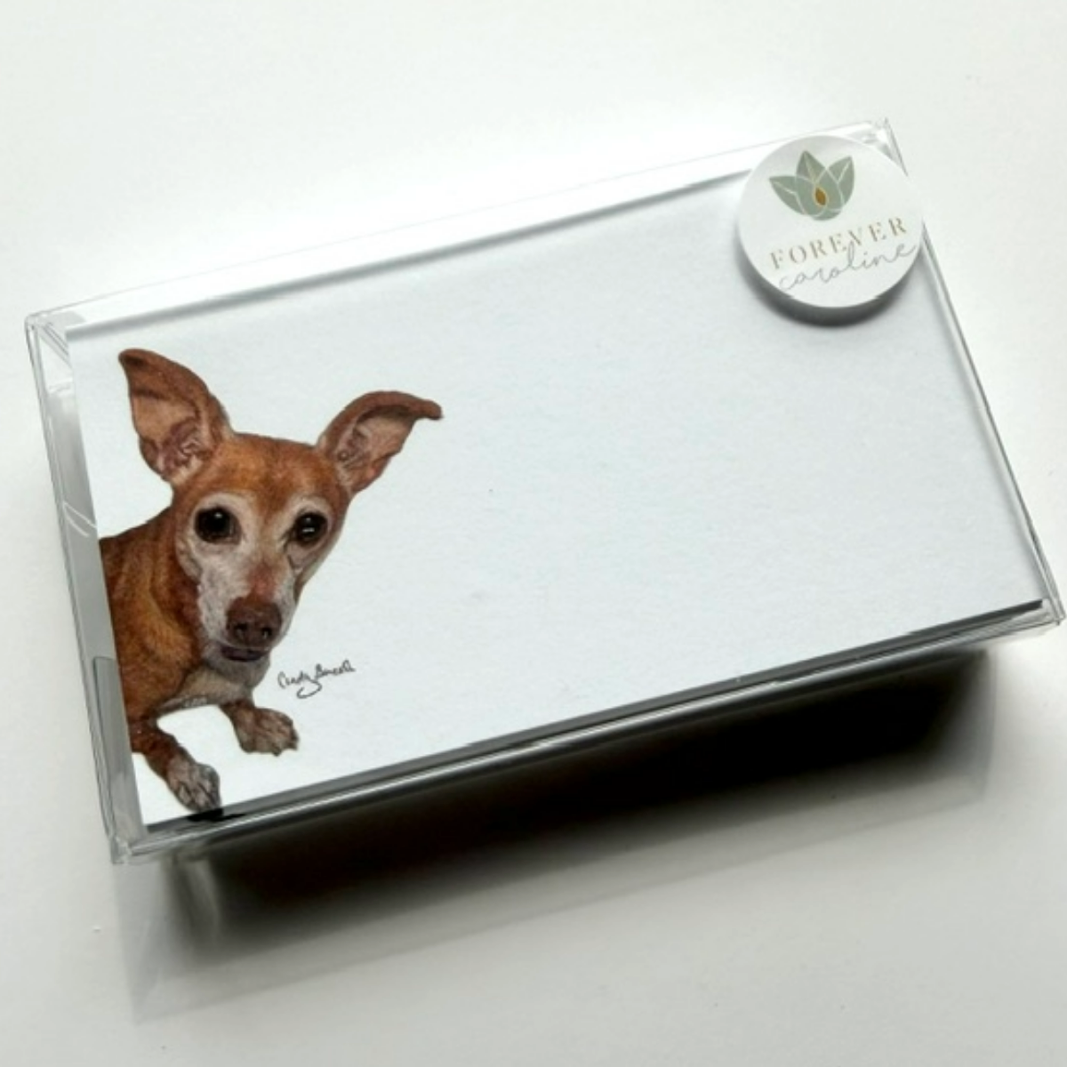 Chihuahua Mix “Love Notes” Pack of 60 Tiny Cards | Cute Dog Notes