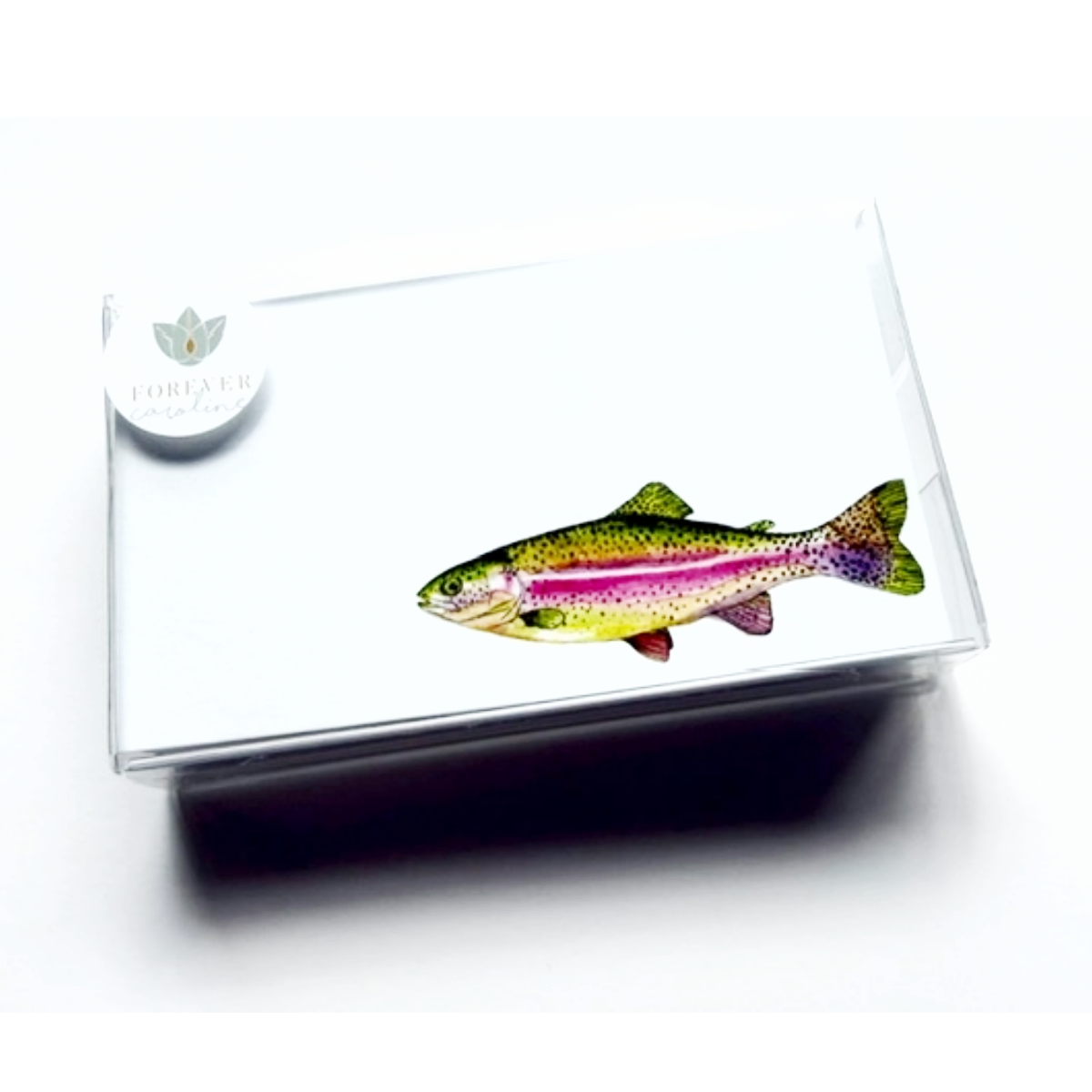 Swimming Trout "Love Notes" Pack of 60 Tiny Cards