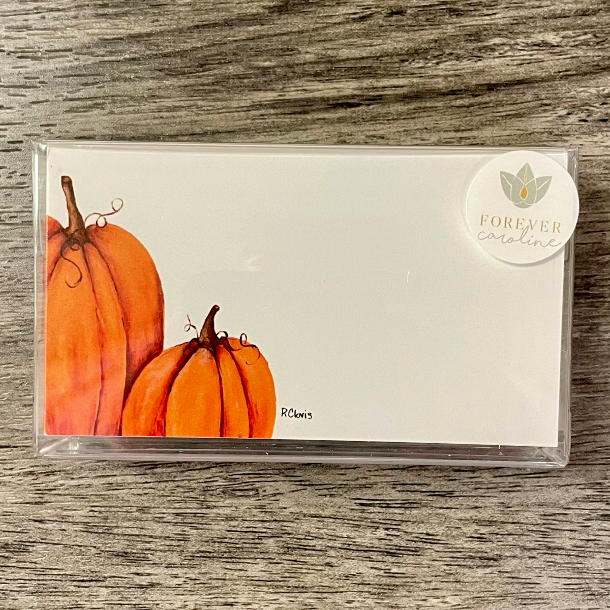 Autumn Harvest Pumpkin Pack of 60 Tiny Cards