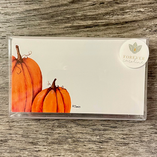 Autumn Harvest Pumpkin Pack of 60 Tiny Cards