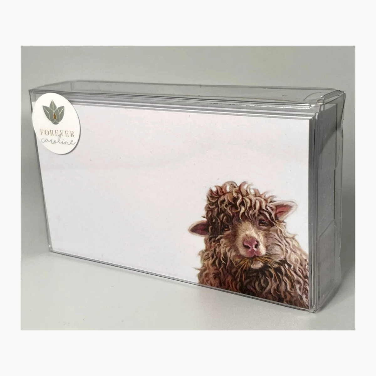 Fluffy Sheep “Love Notes” Pack of 60 Tiny Cards | Cute Sheep Notes