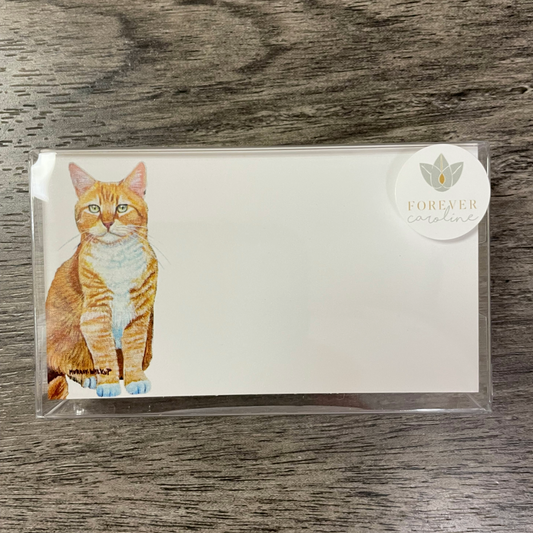 Orange Cat "Love Notes" Pack of 60 Tiny Cards