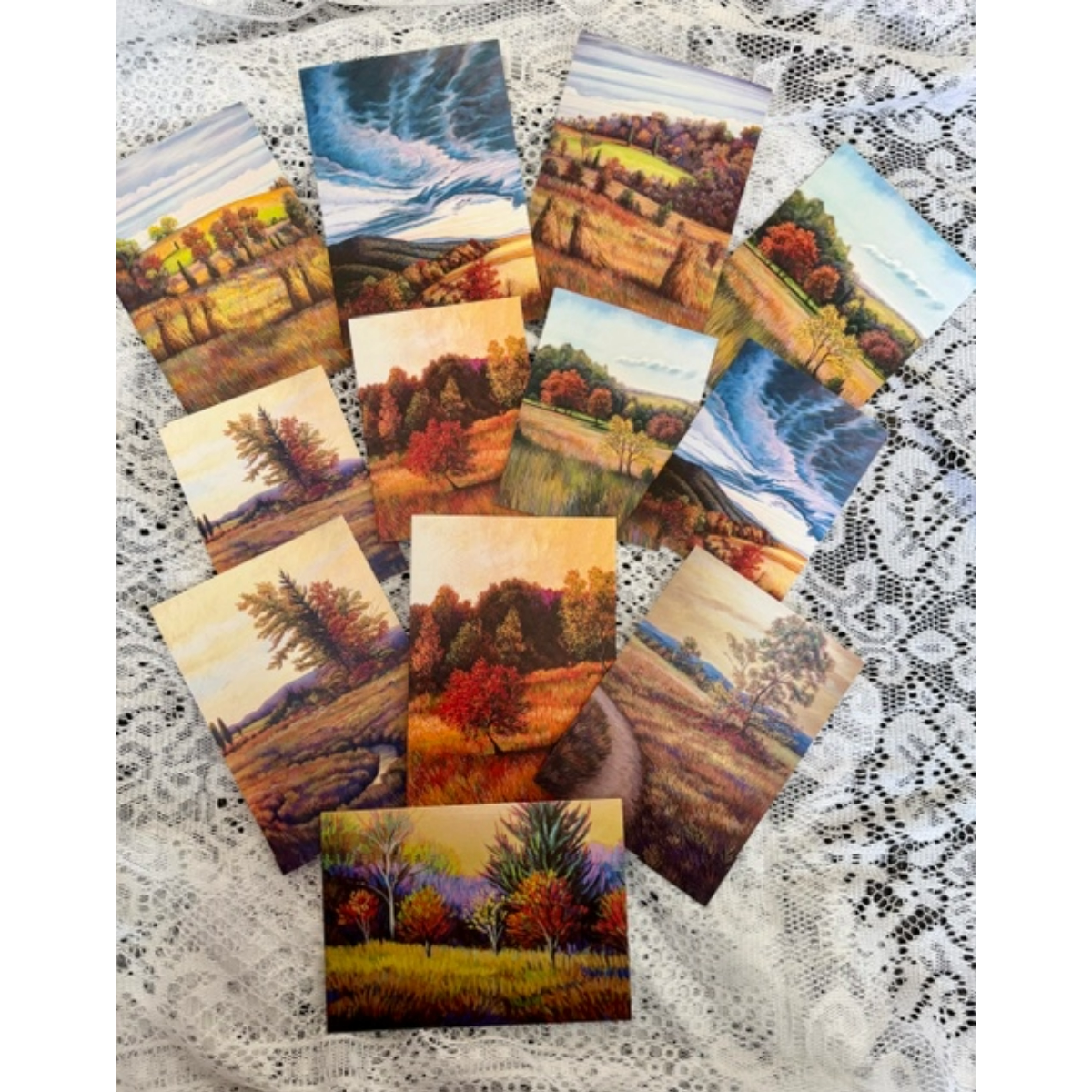12 Appalachian Landscape Note Cards - Fine Art Cards with Art by Beth Crowder