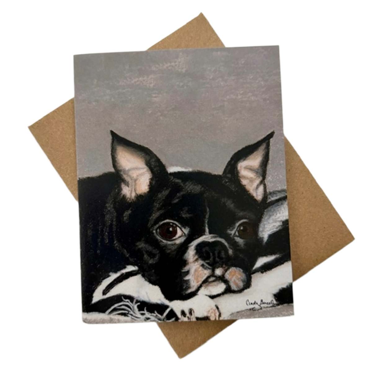 French Bulldog Blank Notecard | Single Card or Set of 4, 8 or 20