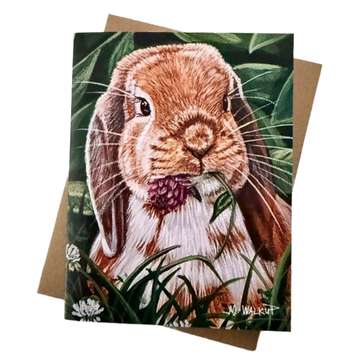 Floppy-Eared Bunny All-Occasion Blank Notecard