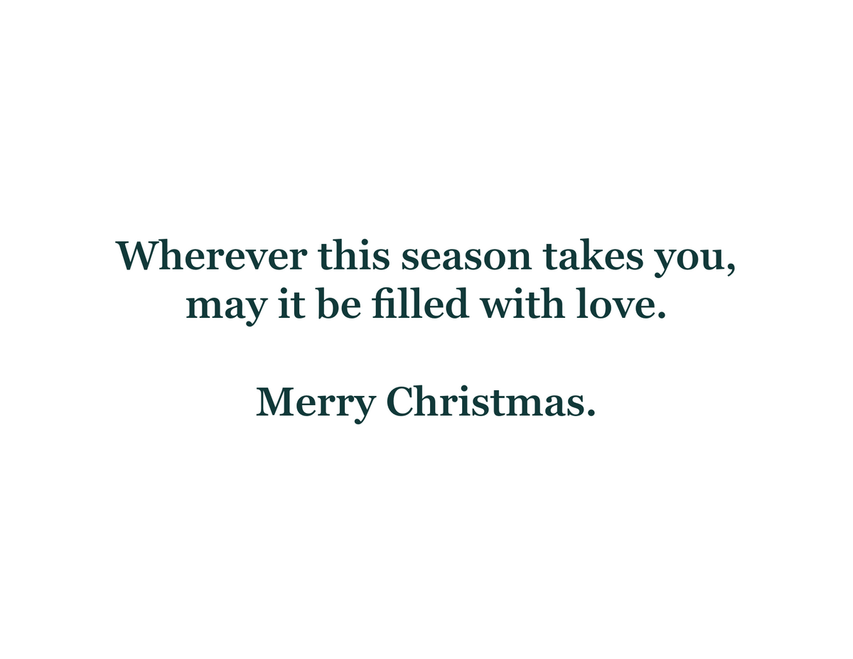 All Roads Lead Home at Christmas Holiday Greeting Card