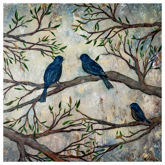 Littlejohn Birds & Branches All-Occasion Square Notecard