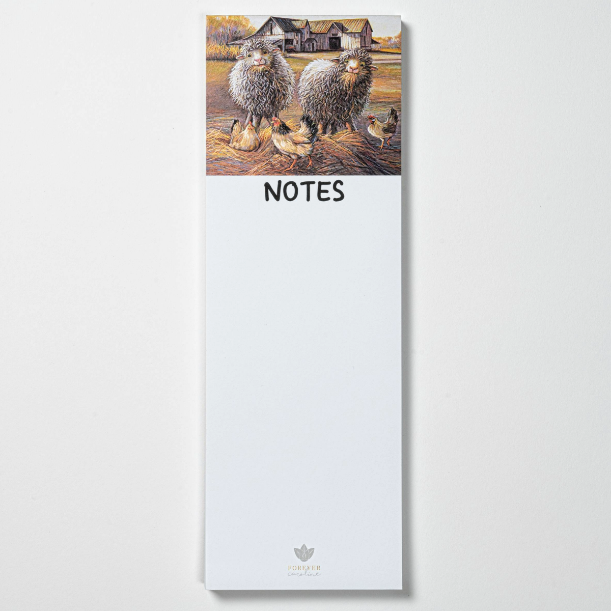 Crowder Sheep & Hen Magnetic Notepad