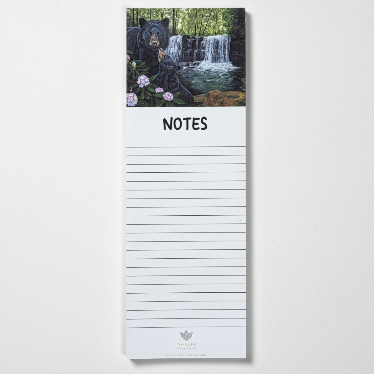 Walkup Black Bear with Cub Magnetic Notepad