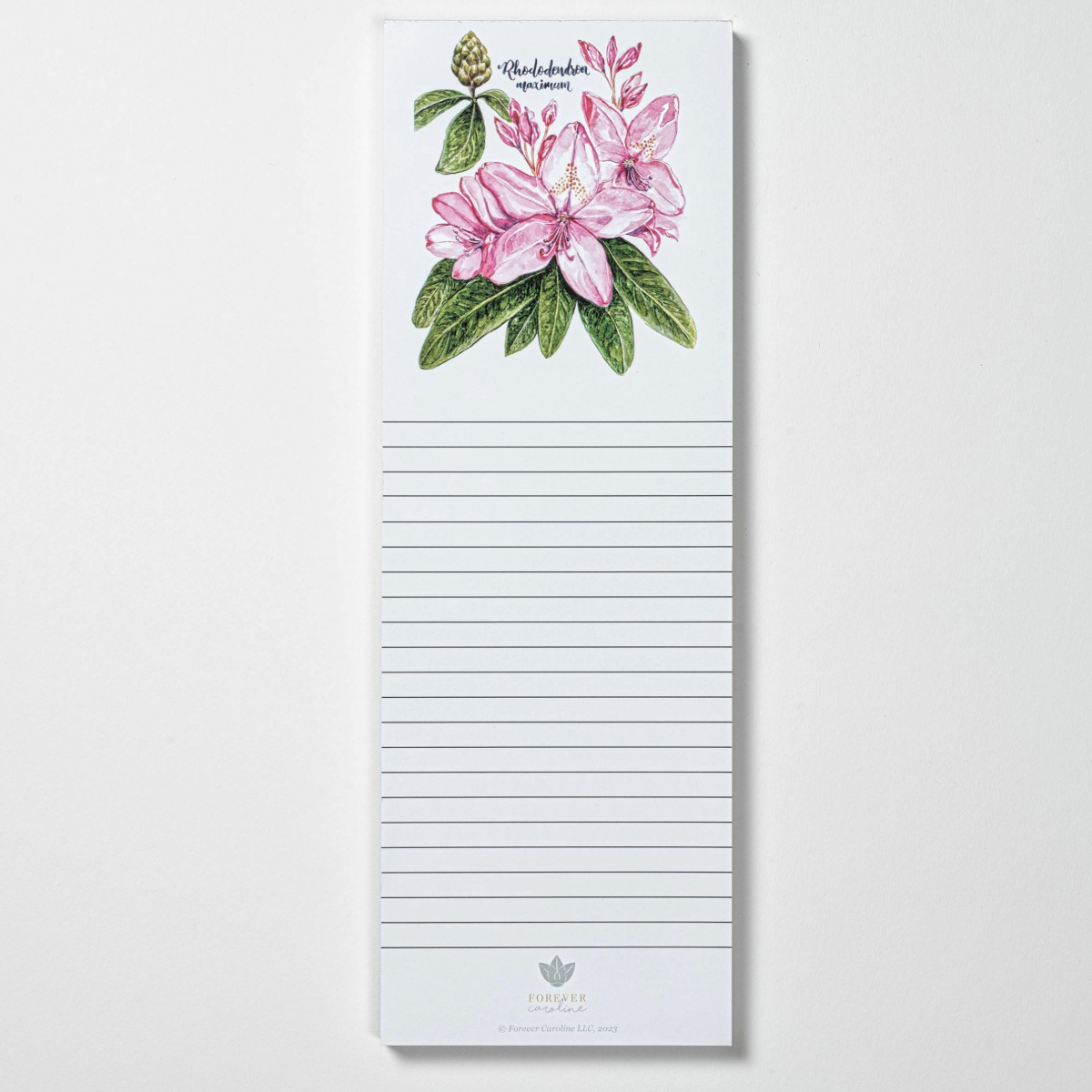 Henning Rhododendron Magnetic Notepad