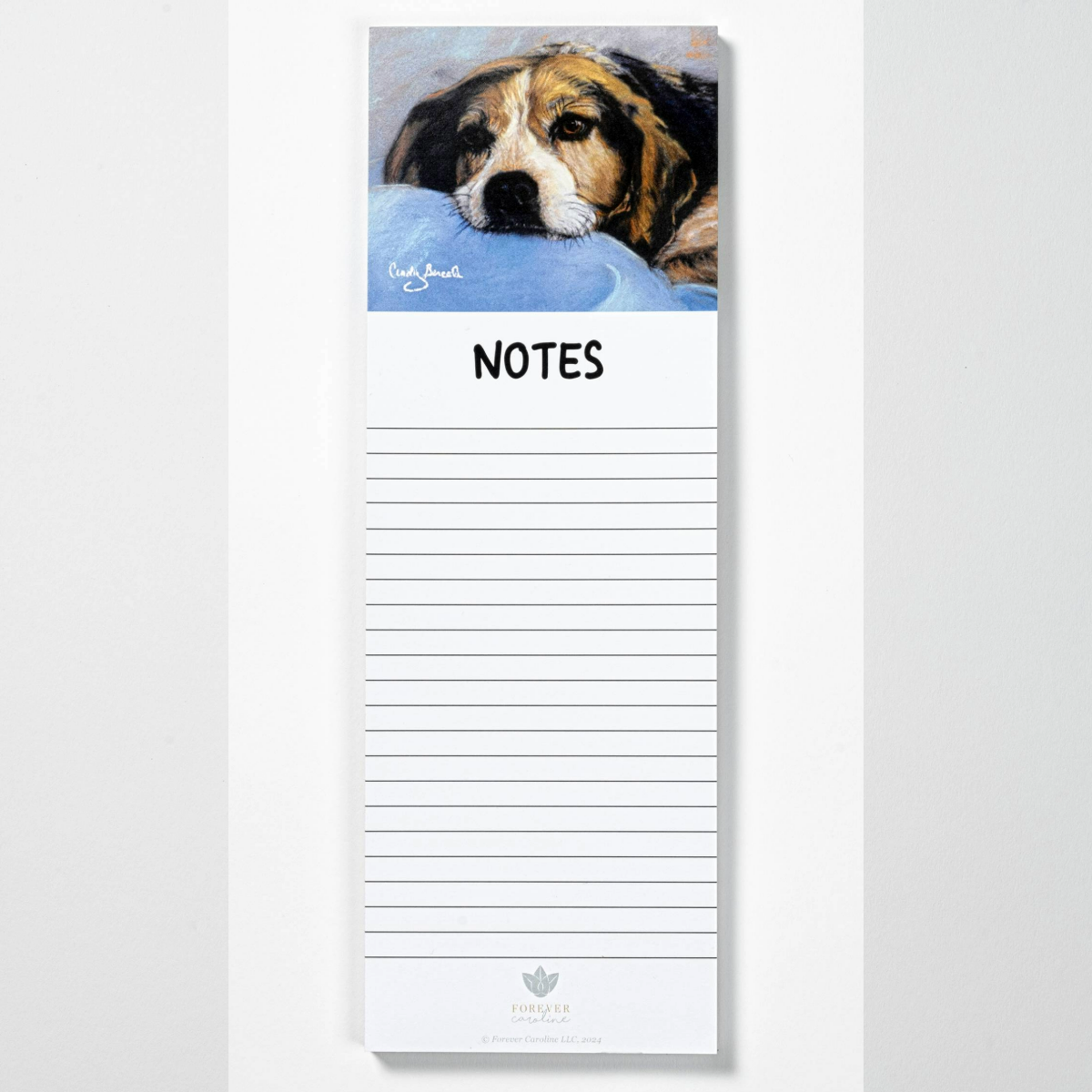 Berceli Beagle Dog Magnetic Notepad