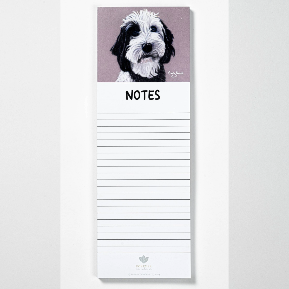 Berceli Doodle Dog Magnetic Notepad