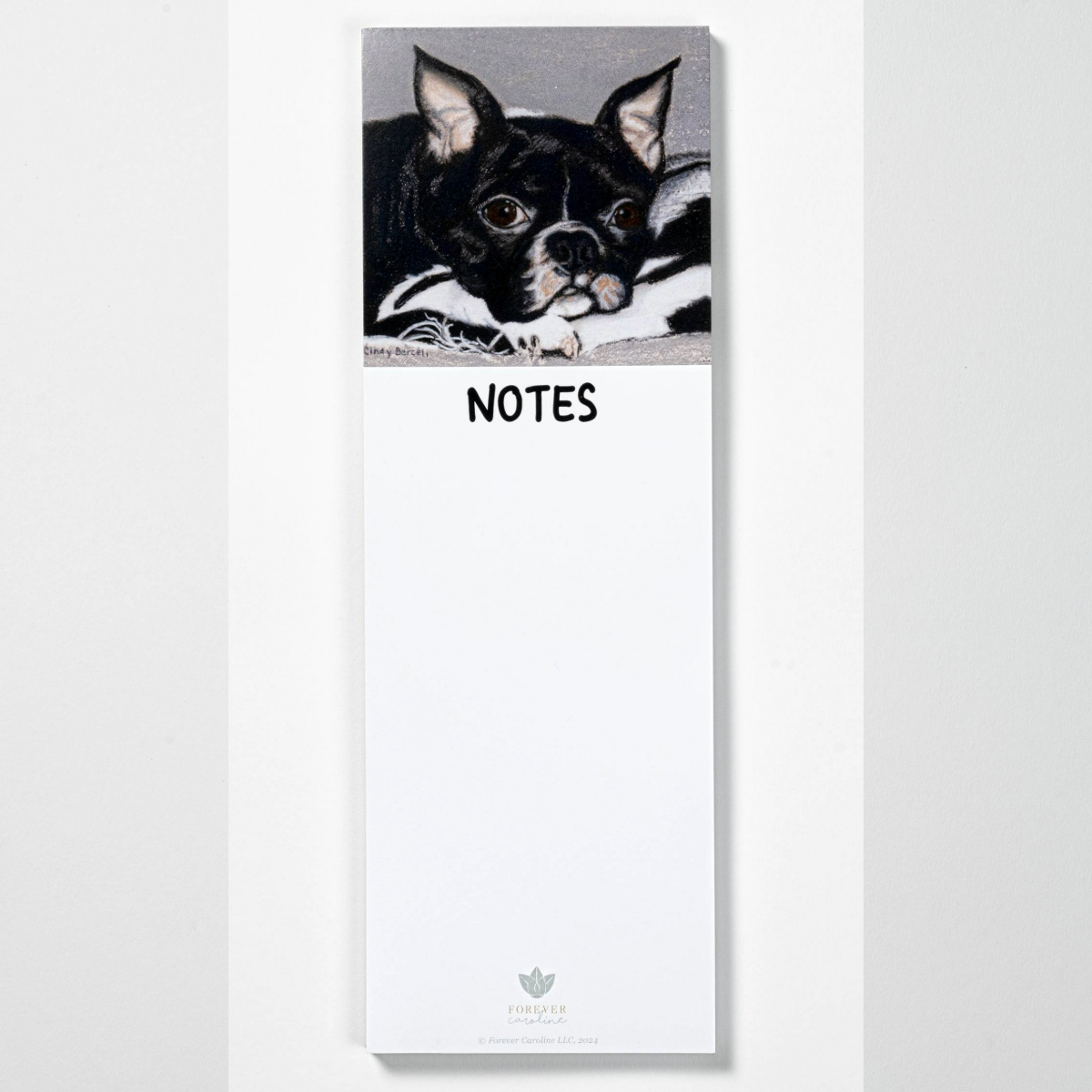 Berceli French Bulldog Magnetic Notepad