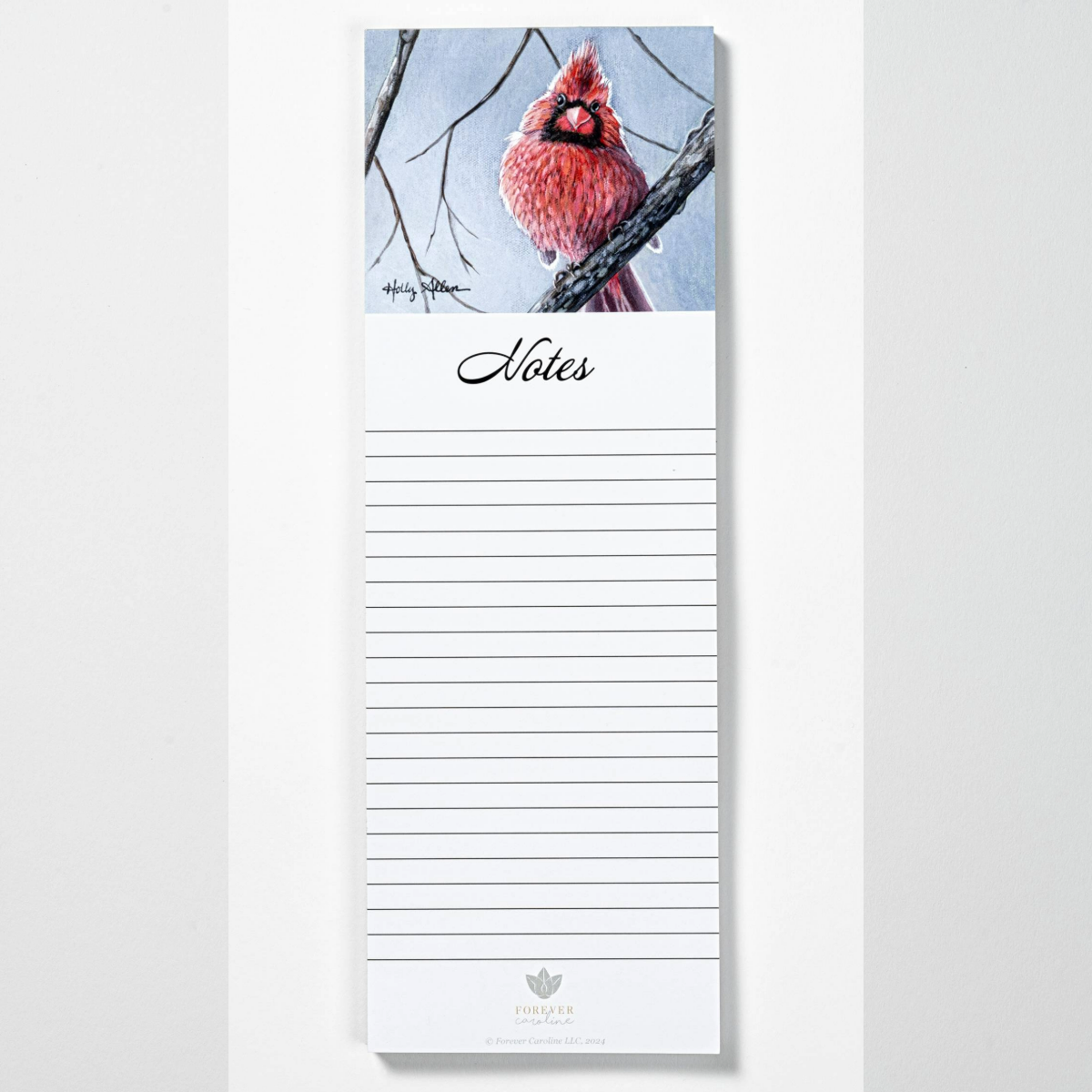 Allen Cardinal Bird Magnetic Notepad