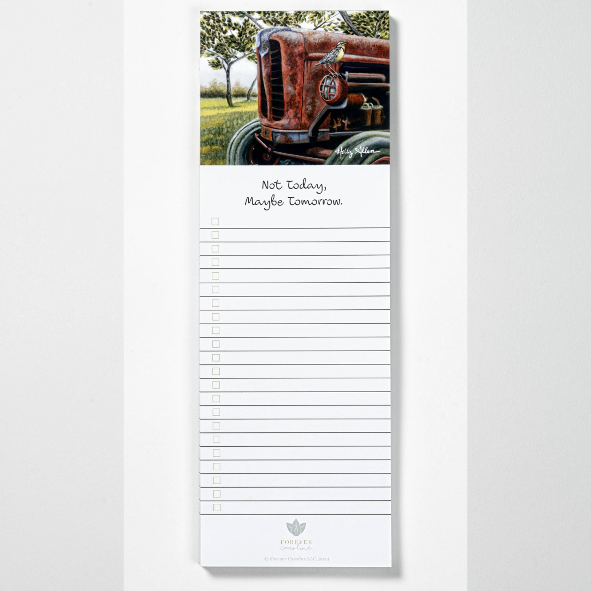 Allen "Not Today, Maybe Tomorrow." Vintage Tractor Magnetic Notepad