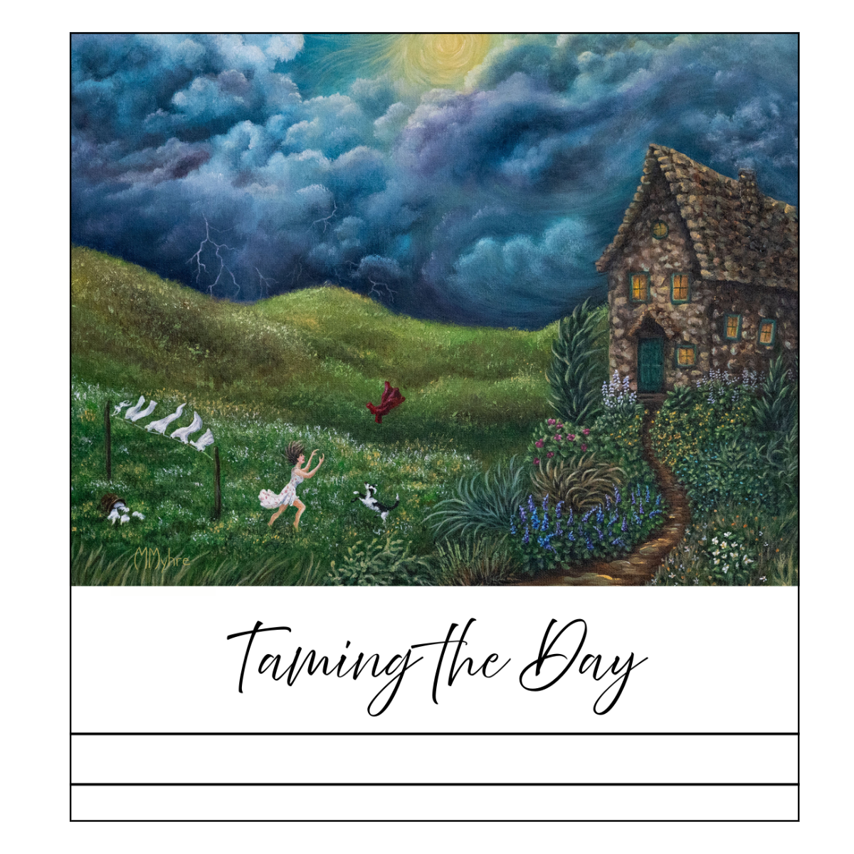 Magnetic Notepad w/ Dreamscape Artwork & "Taming the Day" Message