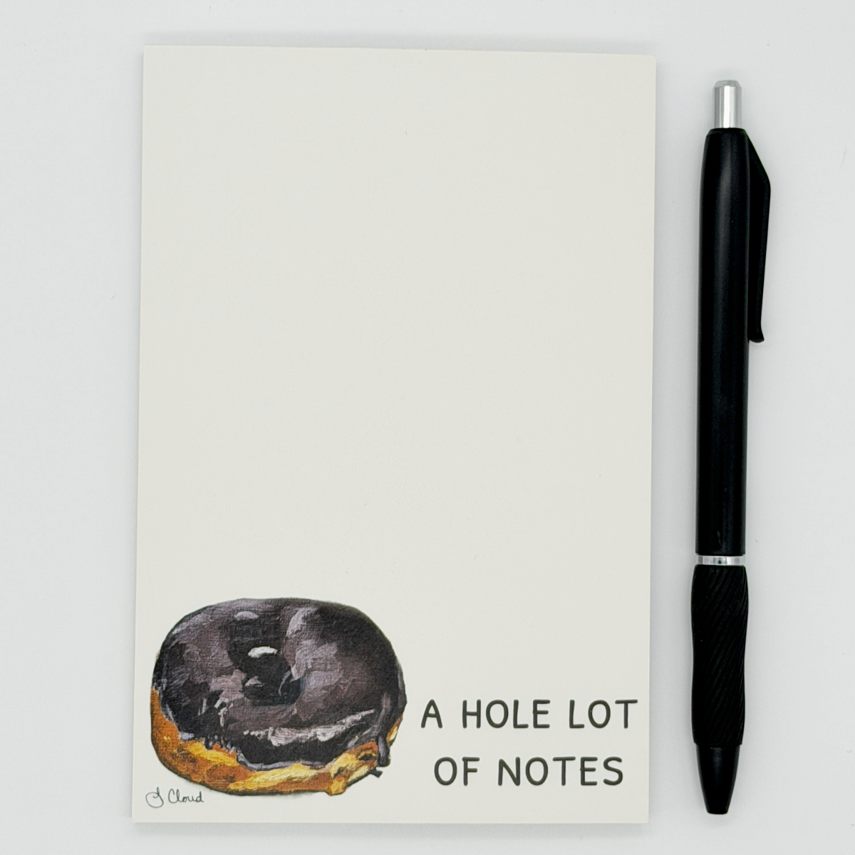 A Hole Lot of Notes Donut Pocket Notepad
