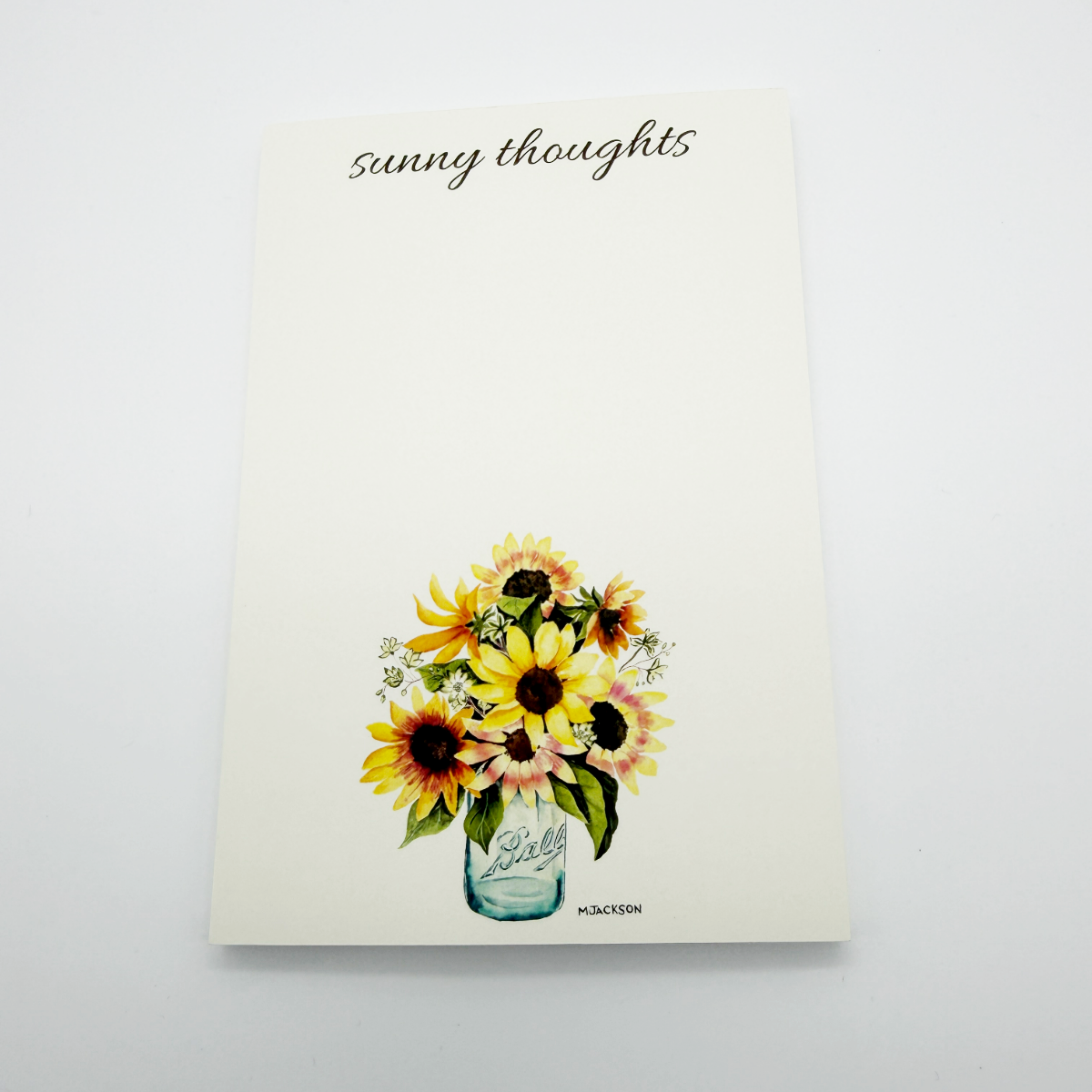 Sunflower "Sunny Thoughts" Pocket Notepad