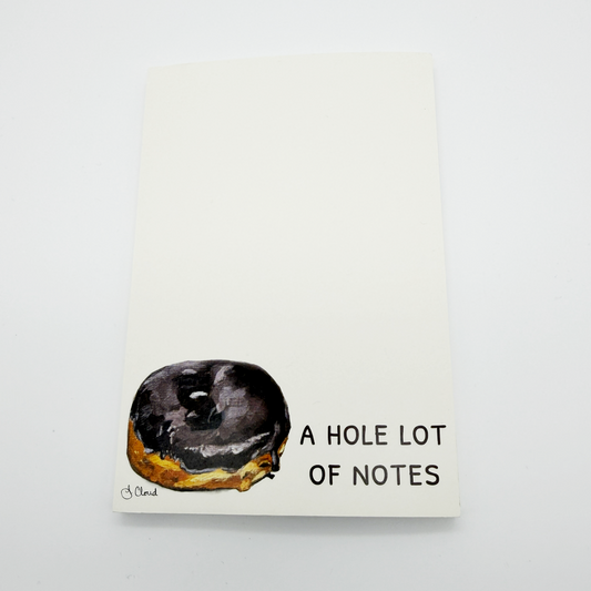 A Hole Lot of Notes Donut Pocket Notepad