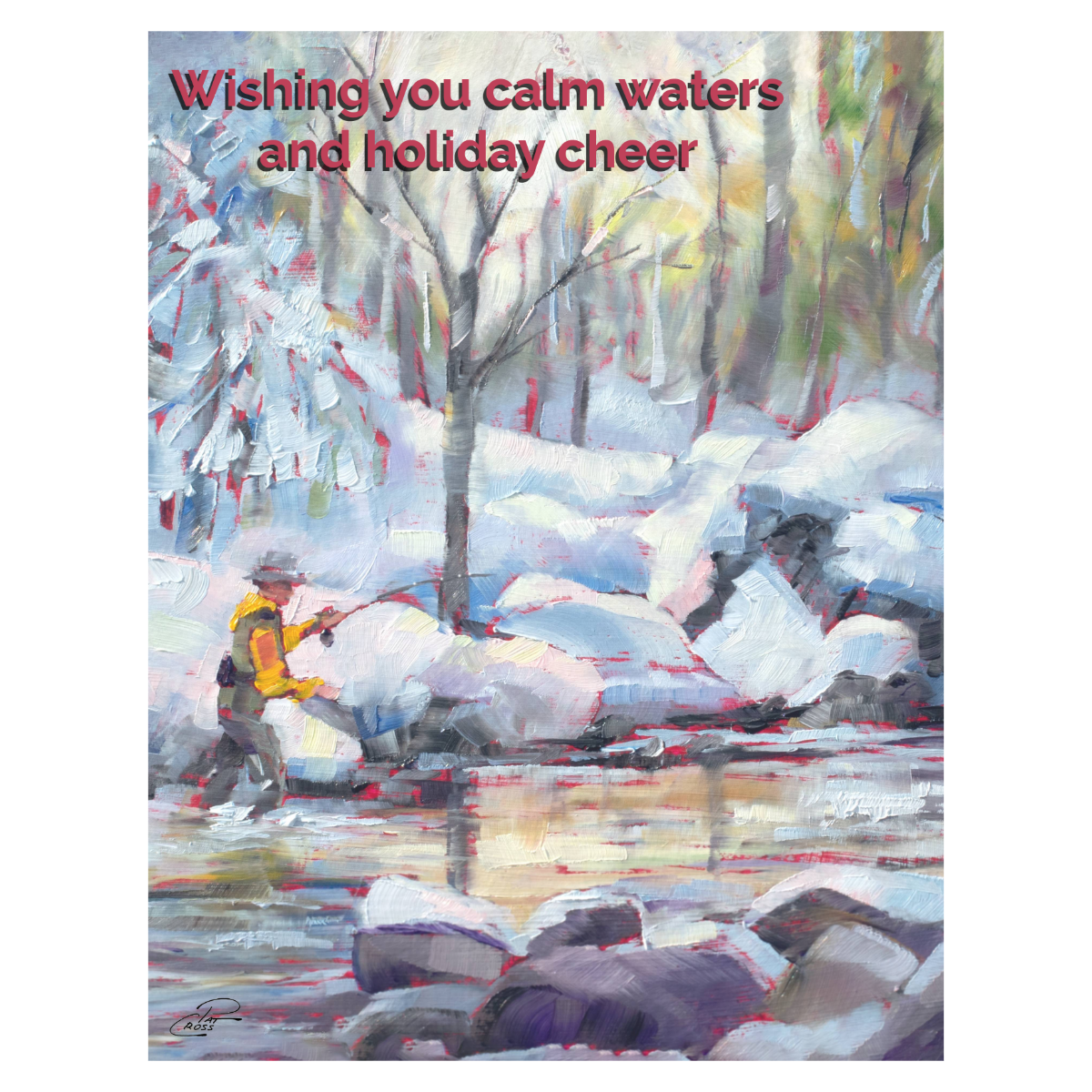 Fisherman Christmas Card | Single or Boxed Set of 4, 8 or 20