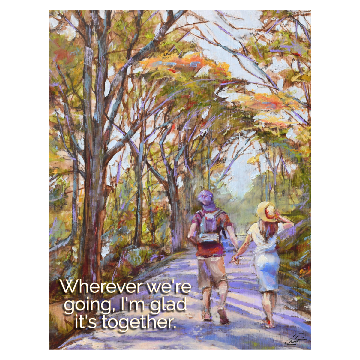 Romantic Couple Greeting Card | "Wherever We're Going, I'm Glad It's Together"