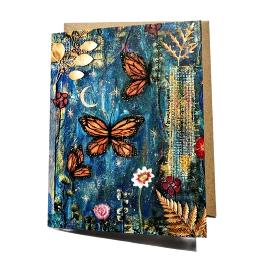 Butterfly & Flower Beauty |  Single Card or Set of 4, 8 or 20
