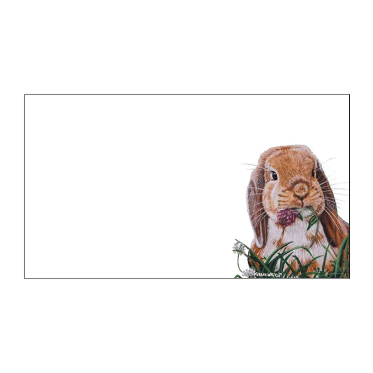 Floppy Eared Bunny "Love Notes" Pack of 60 Tiny Cards