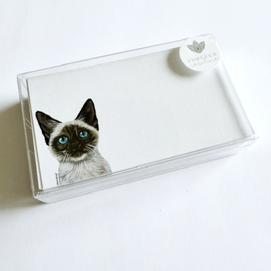 Siamese Kitten "Love Notes" Pack of 60 Tiny Cards