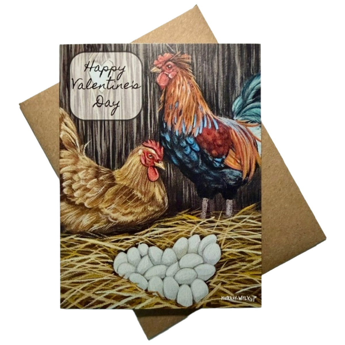 Chicken "Love Nest" Valentine's Day Card