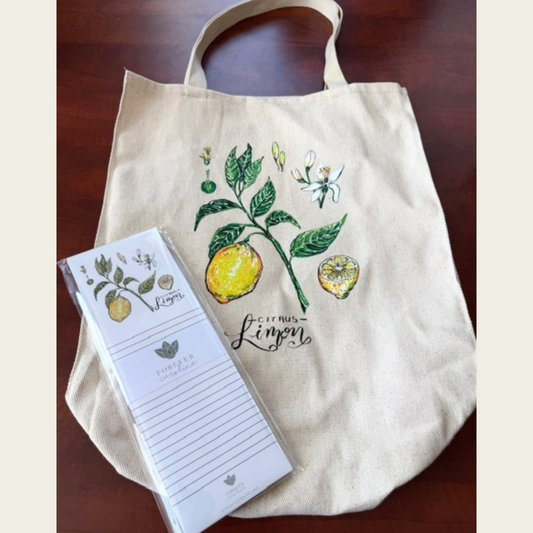 Lemon Market Tote Gift Set