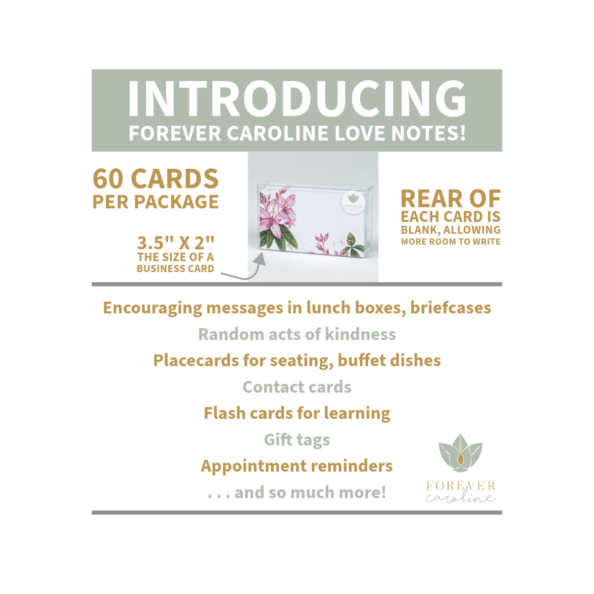 Hiking Boot "Love Notes" Pack of 60 Tiny Cards CLOSE OUT SALE