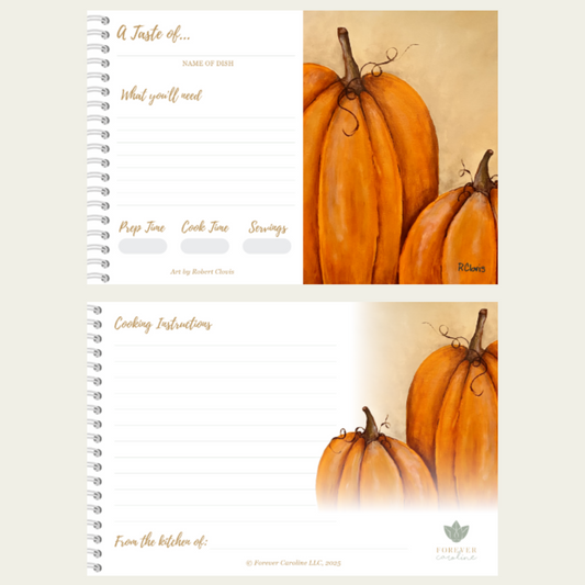Autumn Harvest Pumpkin Recipe Card Gift Set | 8 Cards