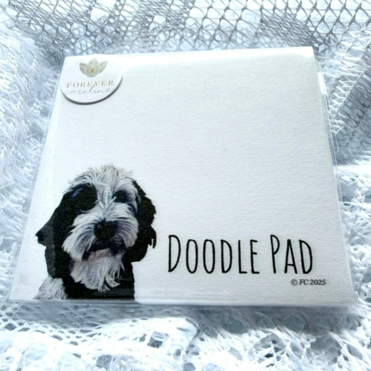 Sticky Notes w/ Doodle Dog Painting and "Doodle Pad" | 50 Sheets
