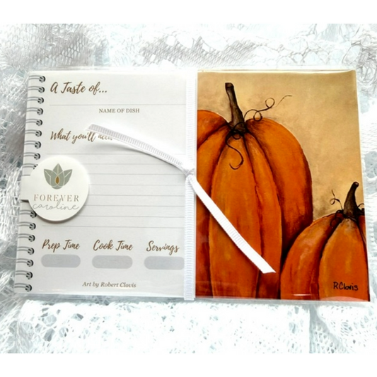 Recipe Cards Gift Set w/ Fall Pumpkin Artwork | 10, 20 or 50 Cards
