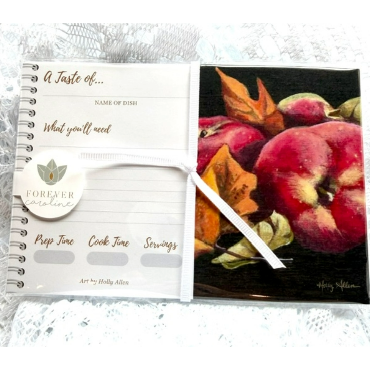 Recipe Cards Gift Set w/ Fall Apple Recipe Card Gift Set | 10, 20 or 50 Cards