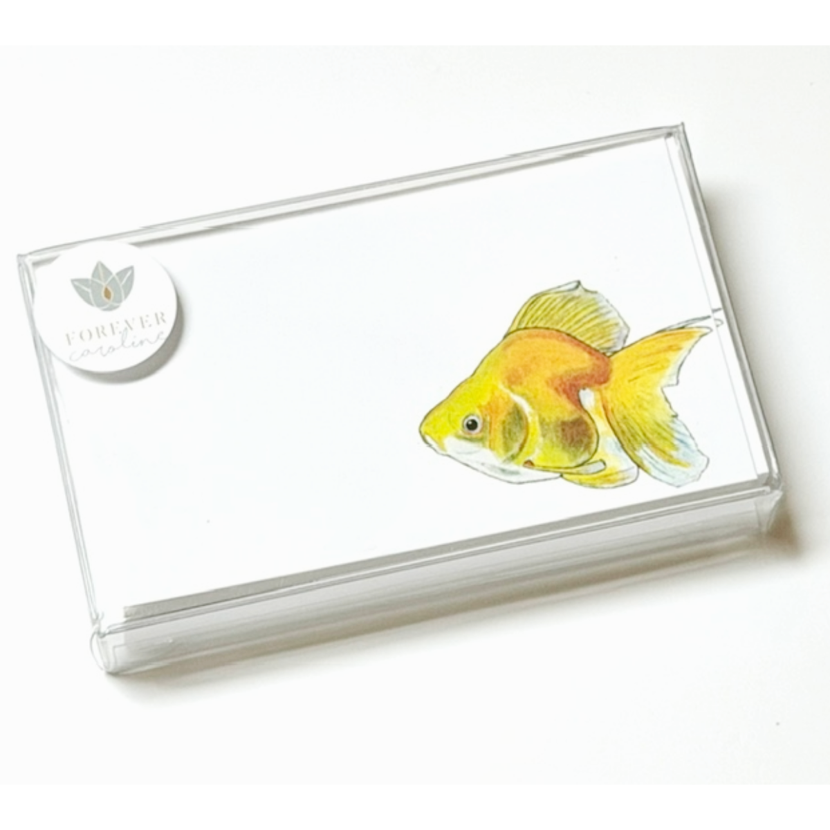 Whimsical Goldfish "Love Notes" Pack of 60 Tiny Cards