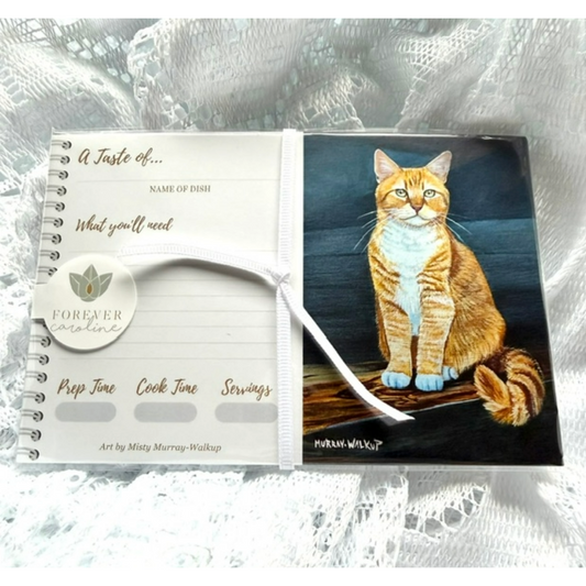 Recipe Cards Gift Set w/ Orange Cat Artwork | 10, 20 or 50 Cards | Fun Kitchen Decor