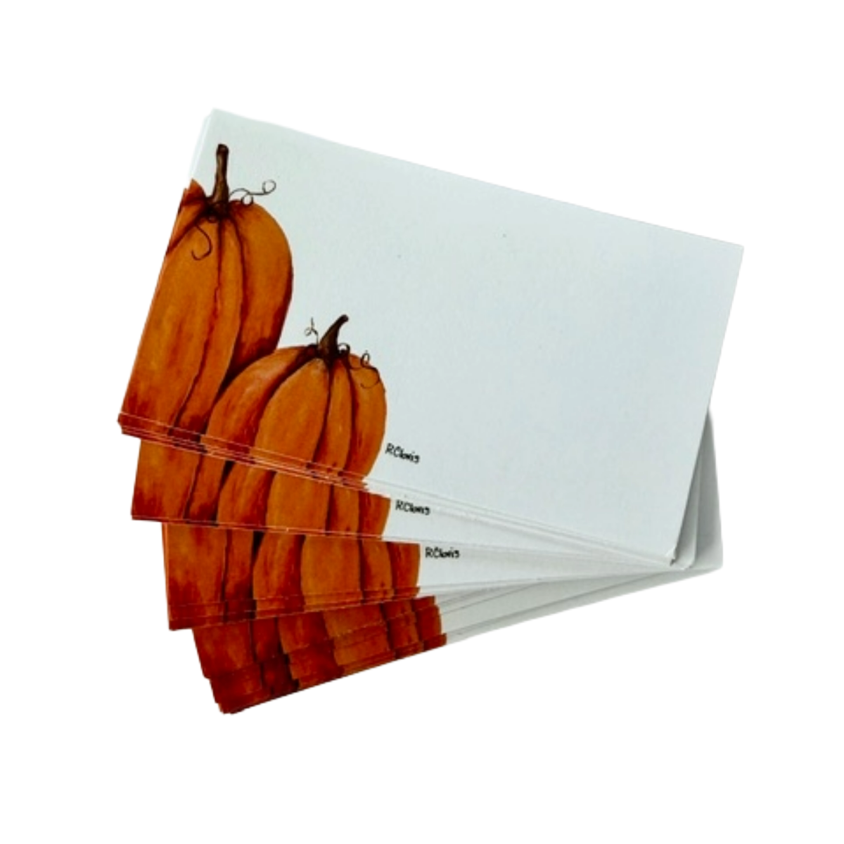 Autumn Harvest Pumpkin Pack of 60 Tiny Cards