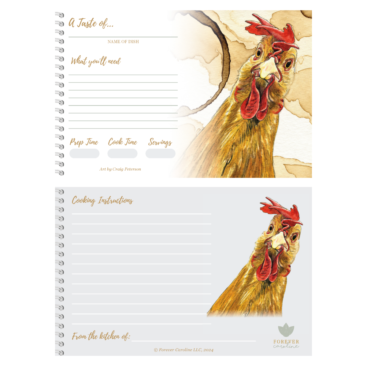 Peterson Chicken Recipe Card Set