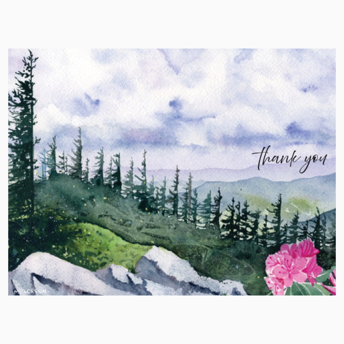 Thank You Card Featuring Dolly Sods Artwork
