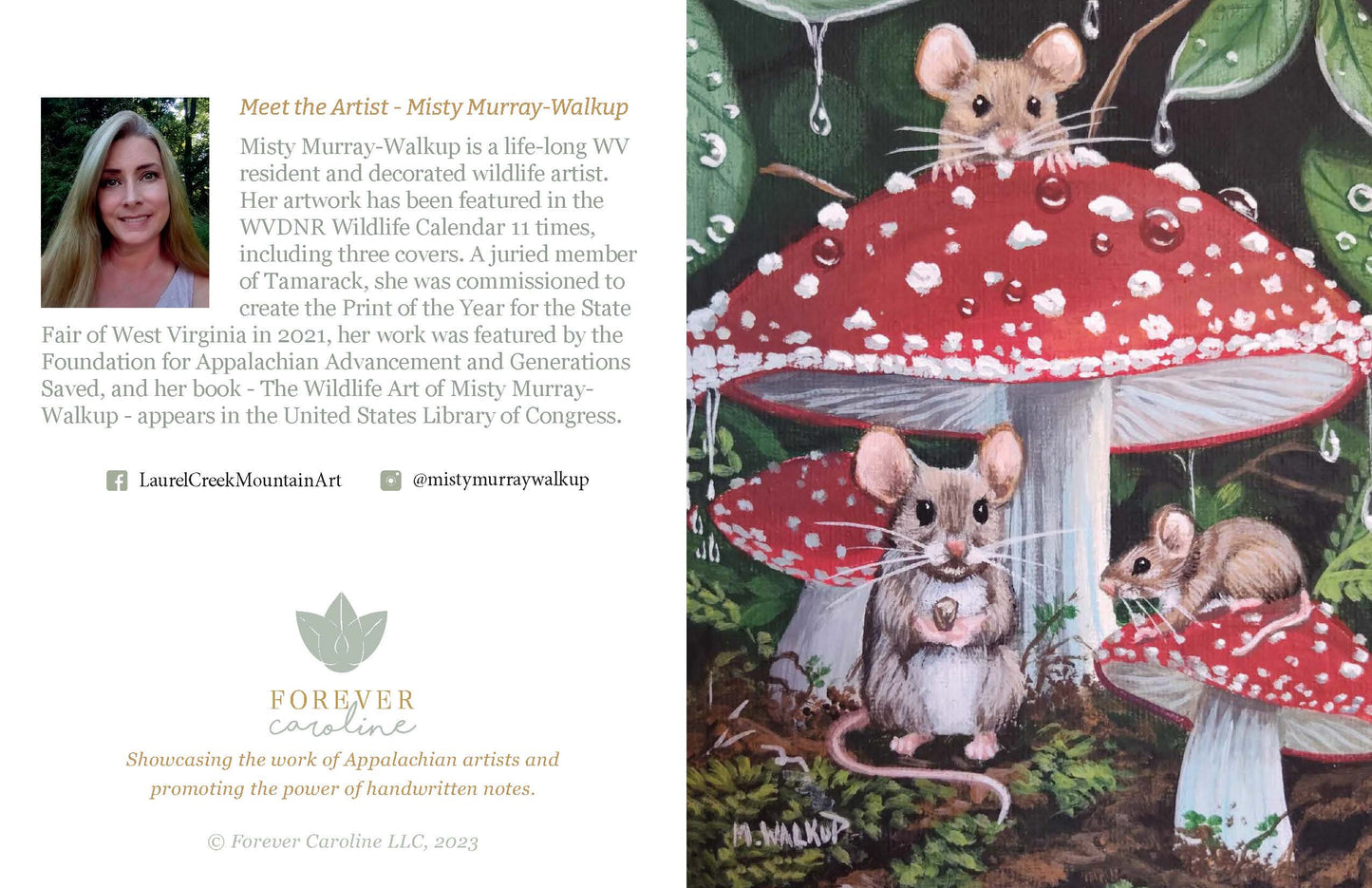 Mice Whimsy All-Occasion Blank Notecard Set | 4 Card Set